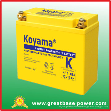 12V 13ah Motorrad Batterie (KBT14B4)